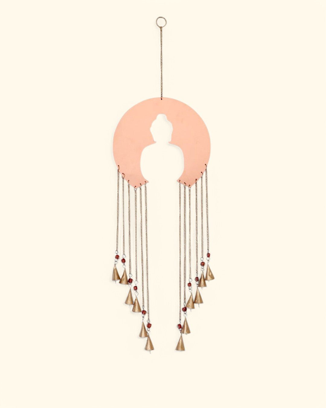 Cascading Bells Buddha Silhouette Fairtrade Wall Hanging、mySite、topwebapps
