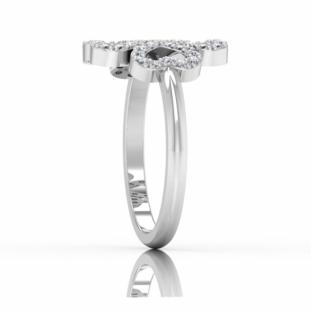 Four Leaf Clover Moissanite Engagement Ring、mySite、hinf8tx79