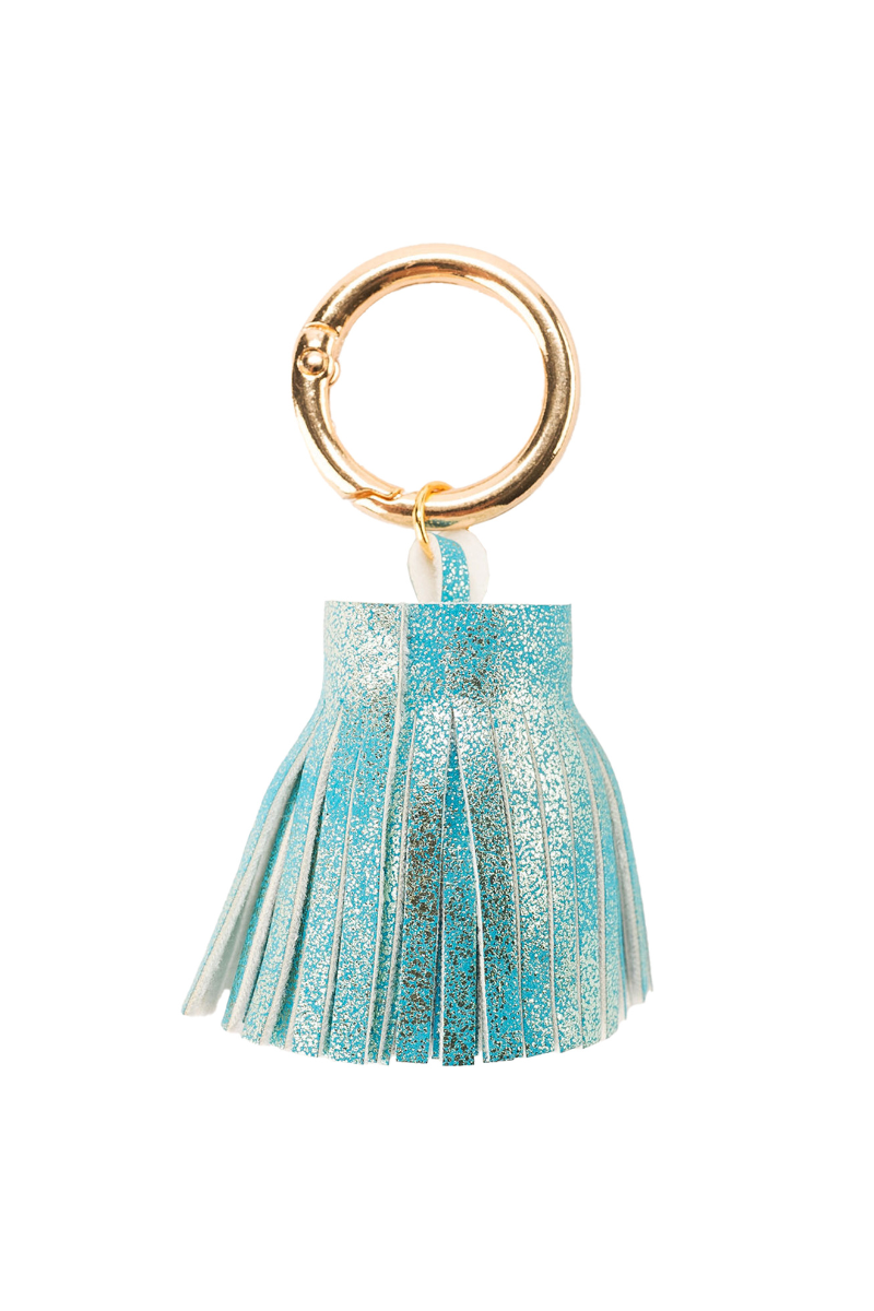 Metallic Leather Tassel - Turquoise、mySite、hinf8tx79