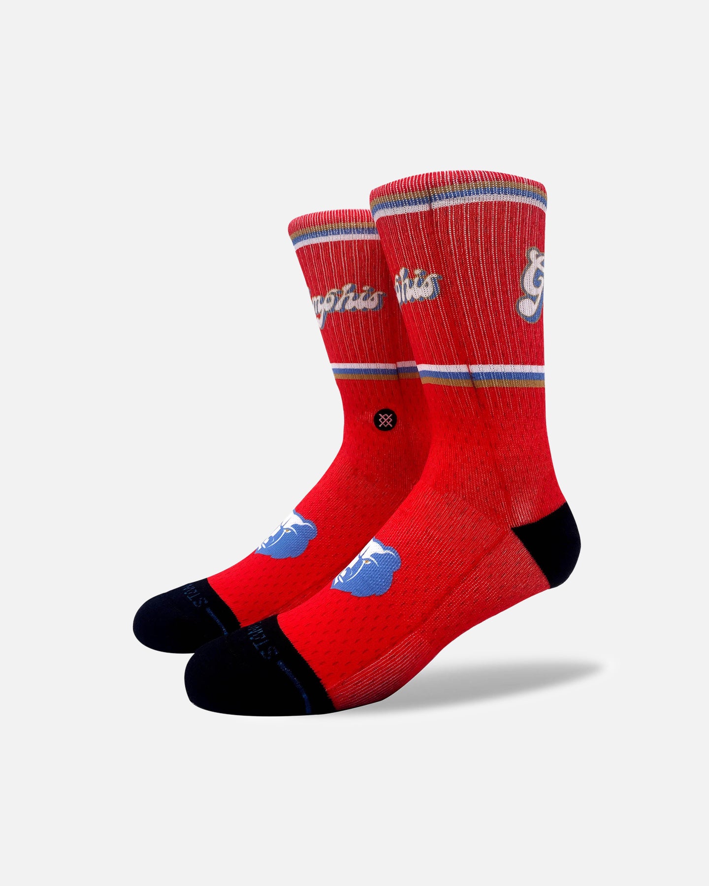Stance X NBA Memphis Grizzlies 2025 City Edition Crew Socks Official Team Colour、mySite、zt4zffjzw