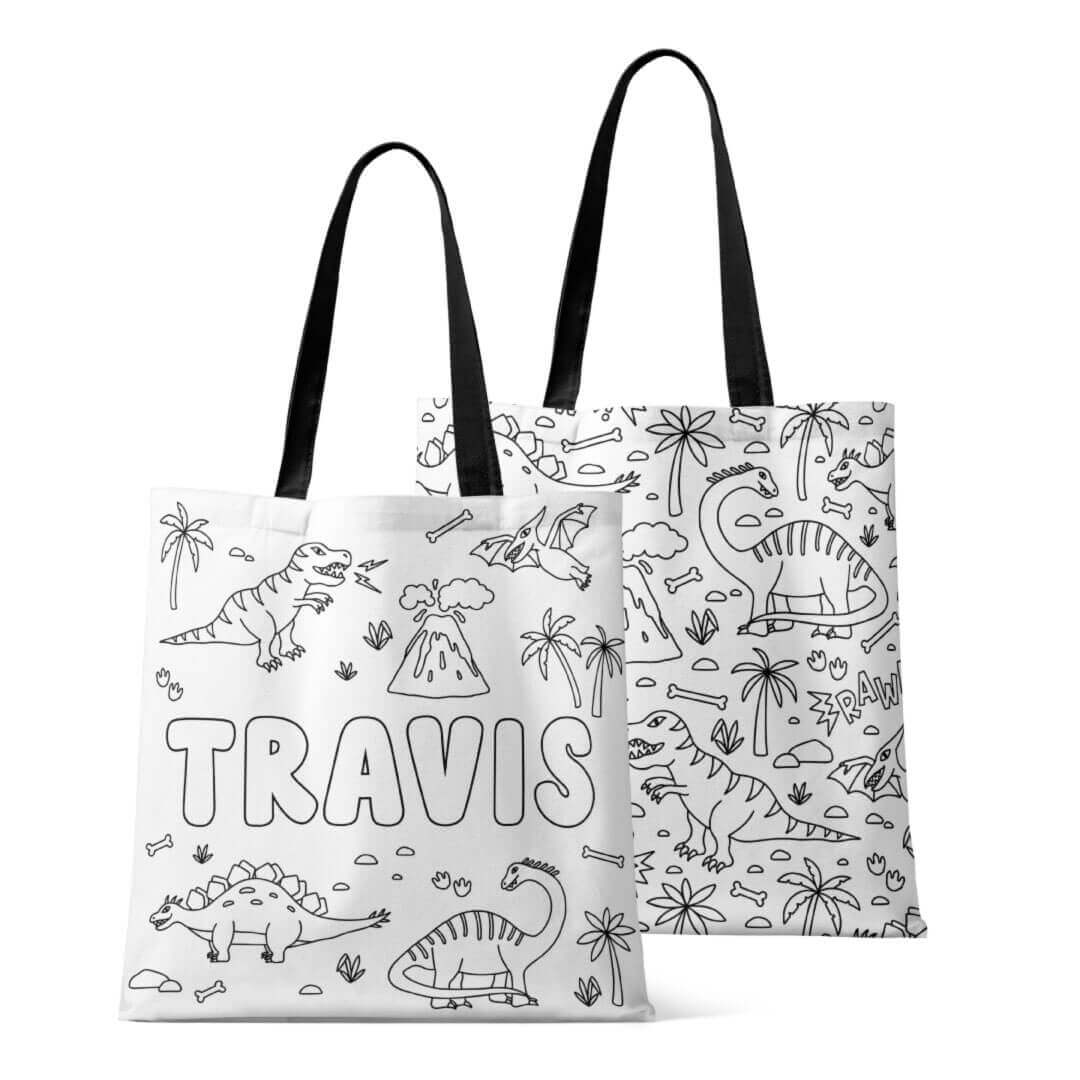  Colorable Personalized Tote Bags | Jurassic Playground、mySite、layawaytickets