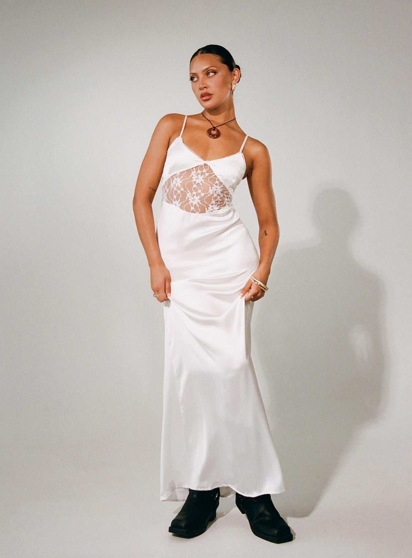 Roselle Maxi Dress White、mySite、solidvoid