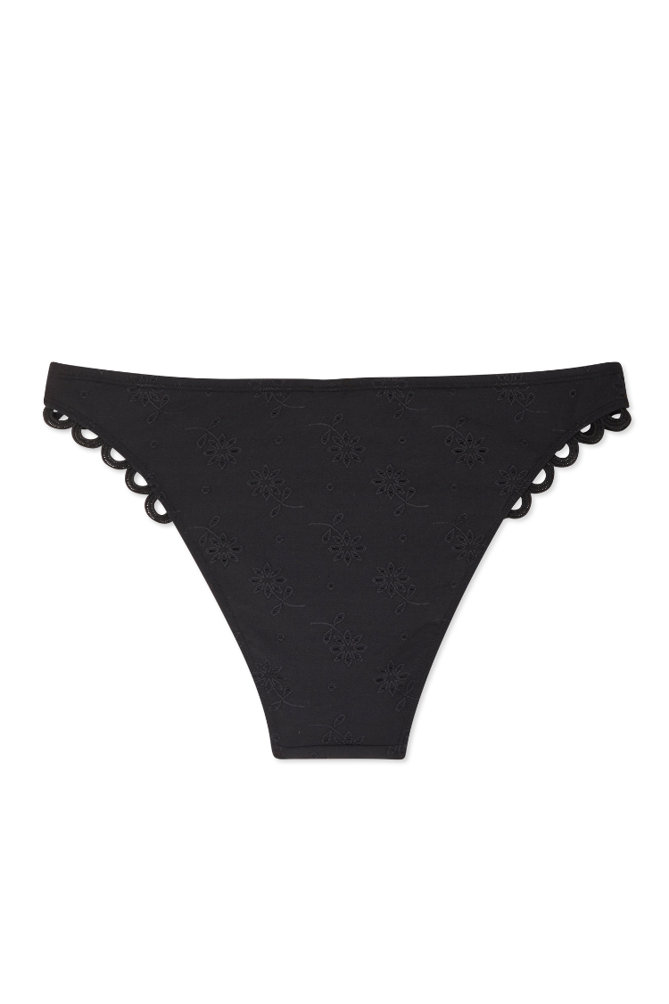 Broderie Black Bikini Brief、mySite、solidvoid
