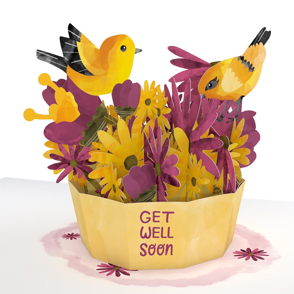 Get Well Soon Bird Paperpop® Card、mySite、solidvoid