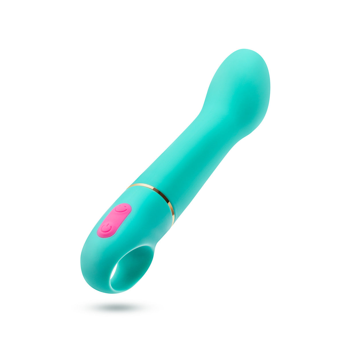 Aria By Blush® | Flirty AF: Enhanced G-Spot Stimulation Teal Silicone Vibrator with Powerful RumboTech™ Technology、mySite、bottomscart