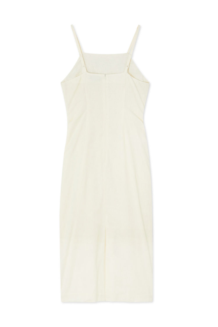 Cream Mirror Taliah Midi Dress、mySite、solidvoid