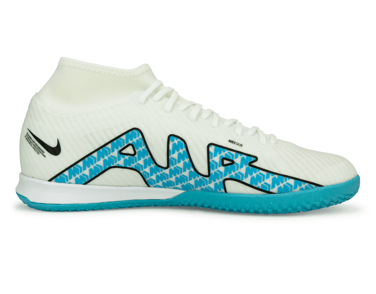 Nike Men's Zoom Mercurial Superfly 9 Academy IC White/Pink Blast、mySite、noshort