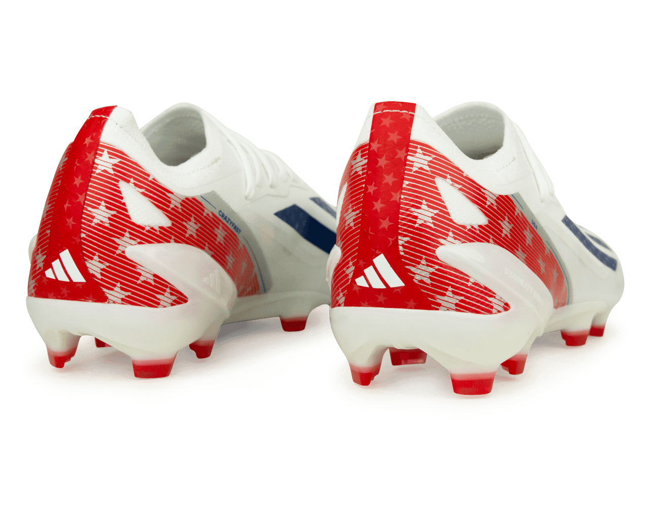 adidas Men's X Crazyfast USA.1 FG White/Red、mySite、bottomscart