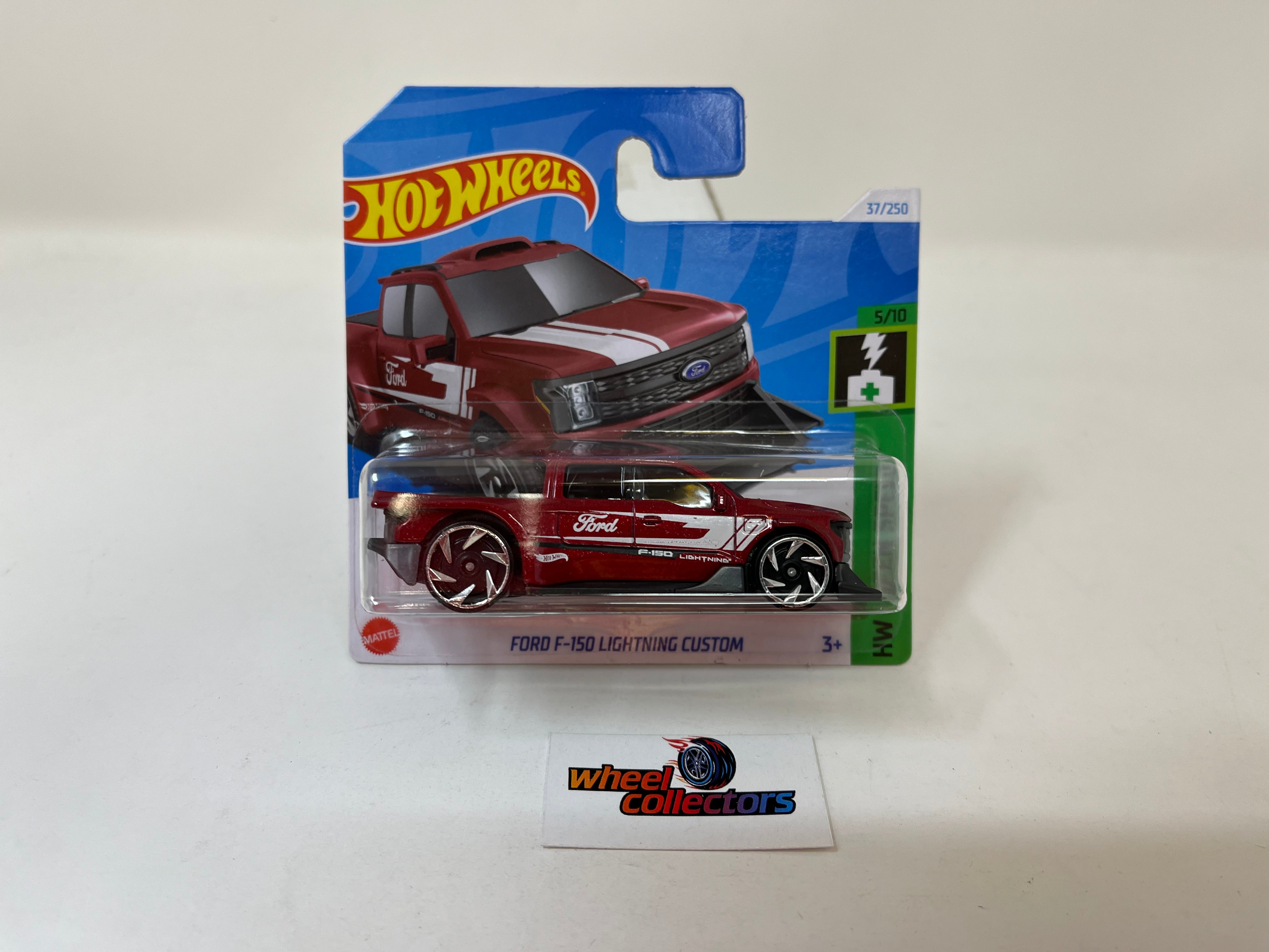 Ford F-150 Lightning #37 * Burgundy * 2024 Hot Wheels * SHORT CARD、mySite、hgirdovlk