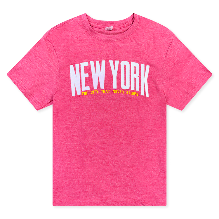 NEW YORK “The City That Never Sleeps” Applique Tees (4 Colors)、mySite、vikingsvslions