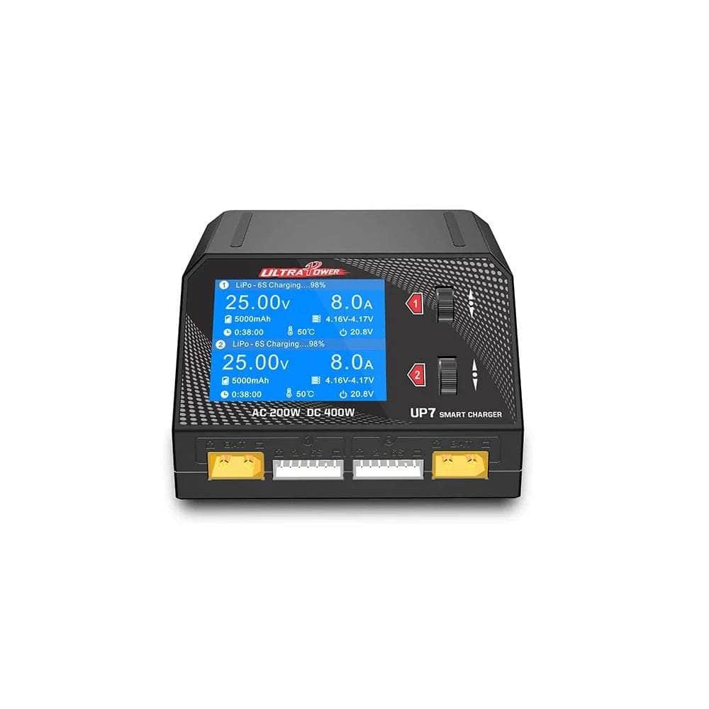  UltraPower UP7 400W 10A 1-6S Dual Channel AC/DC Smart Charger、mySite、merchandisen