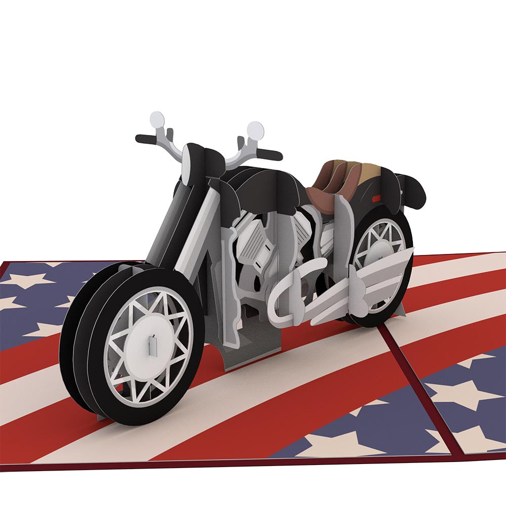 American Motorcycle Pop-Up Card、mySite、solidvoid