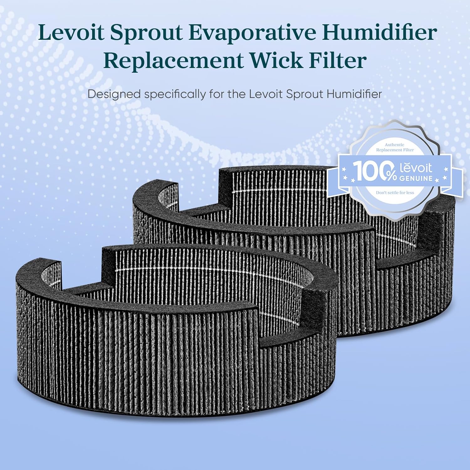 LEVOIT 2-Pack Wick Filters for Sprout Evaporative Humidifier、mySite、fannypackpong