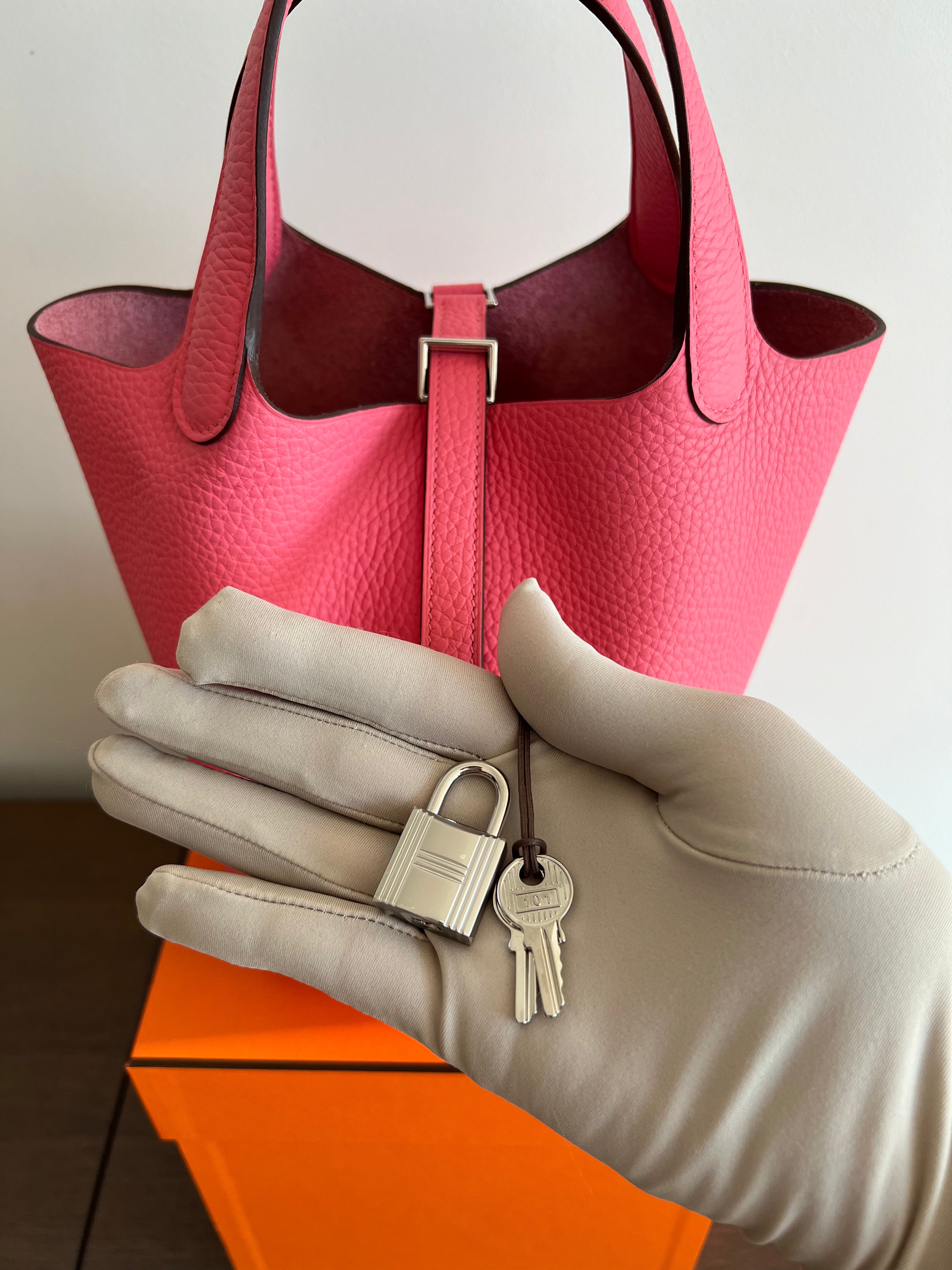 Hermès Picotin 18cm Rose Azalee PHW、mySite、garminoutage.com