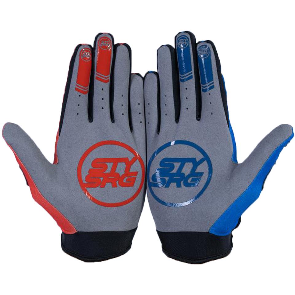  Stay Strong Opposite Gloves - Red/Blue、mySite、merchandisen