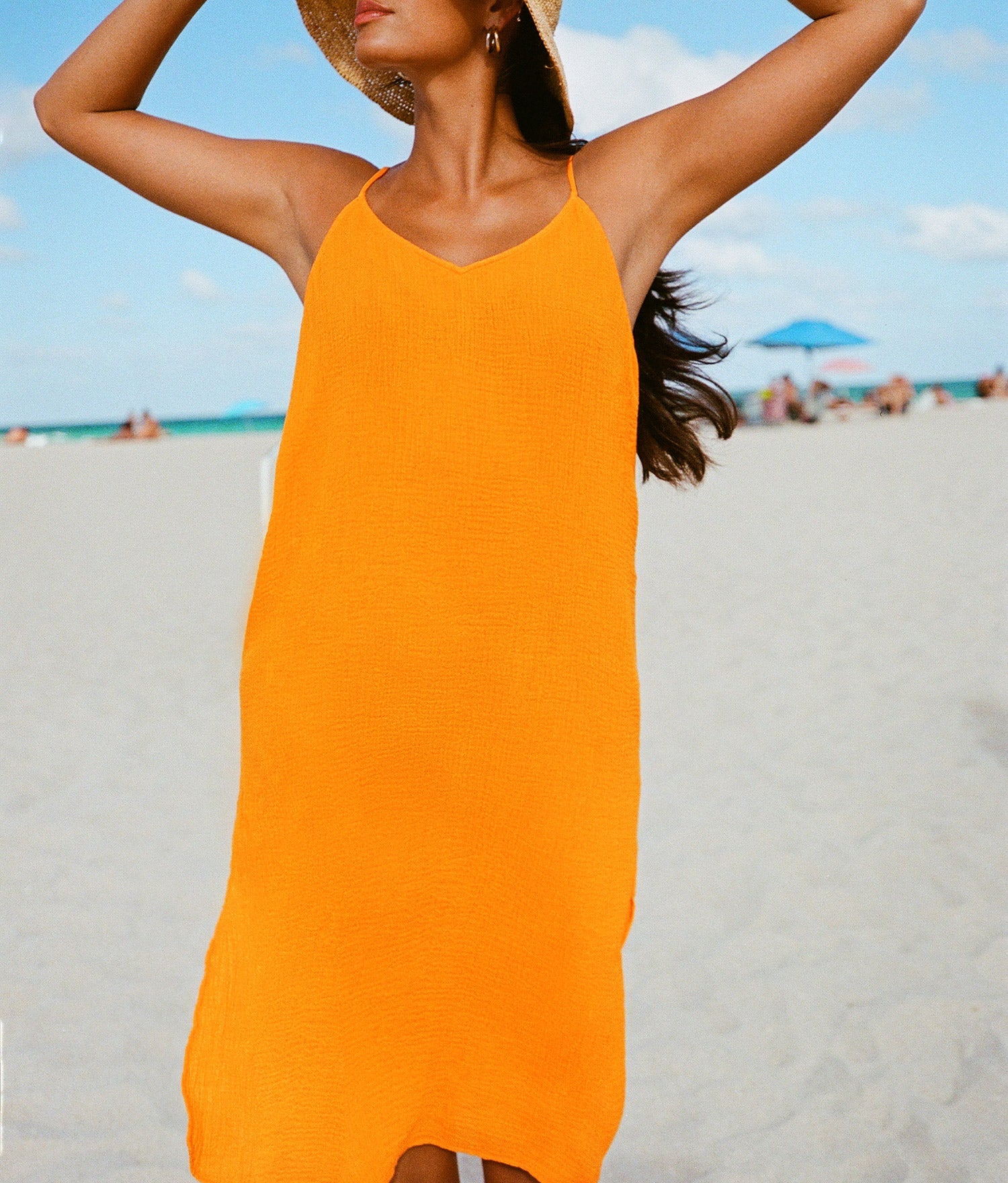  The Barreta Dress - Cotton Gauze - Marigold、mySite、ashleygrahame