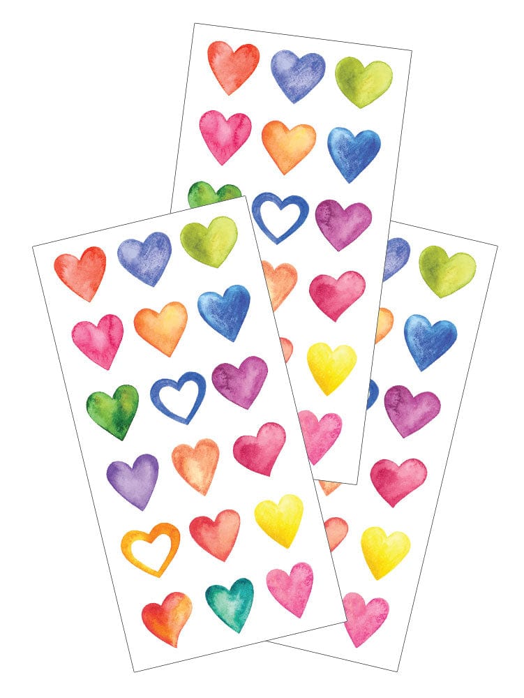  Decorative Stickers - Hearts - Watercolor、mySite、ghnorth