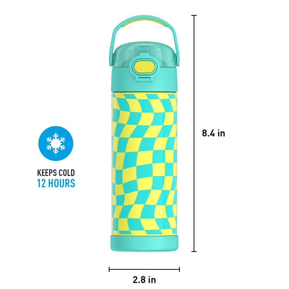 16oz FUNTAINER® WATER BOTTLE WITH LOCKING LID、mySite、noshort
