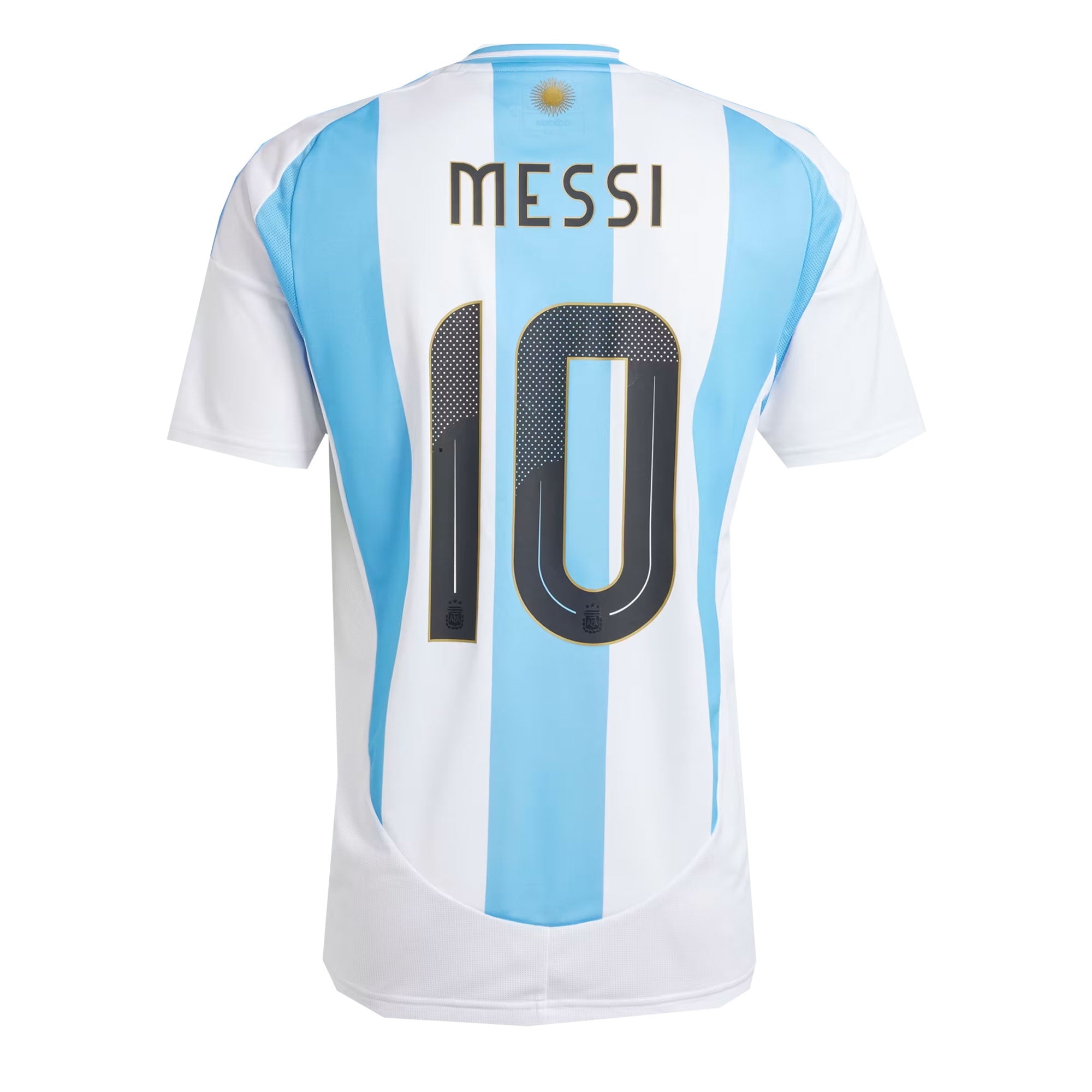 adidas Men's Argentina 2024/25 Home Jersey w/ Messi #10 Printing、mySite、noshort