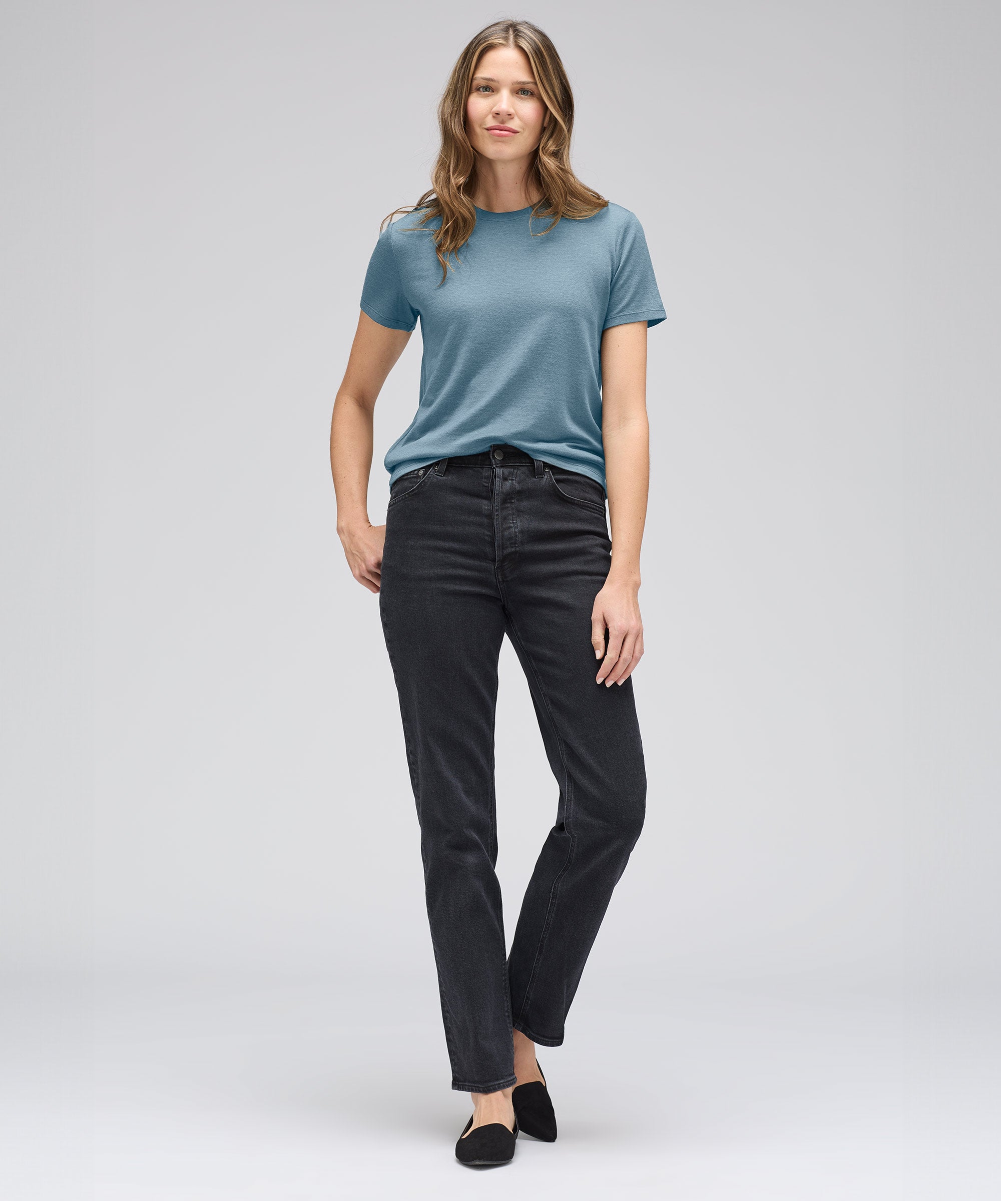 Women's Merino Crew Neck T-Shirt、mySite、noshort