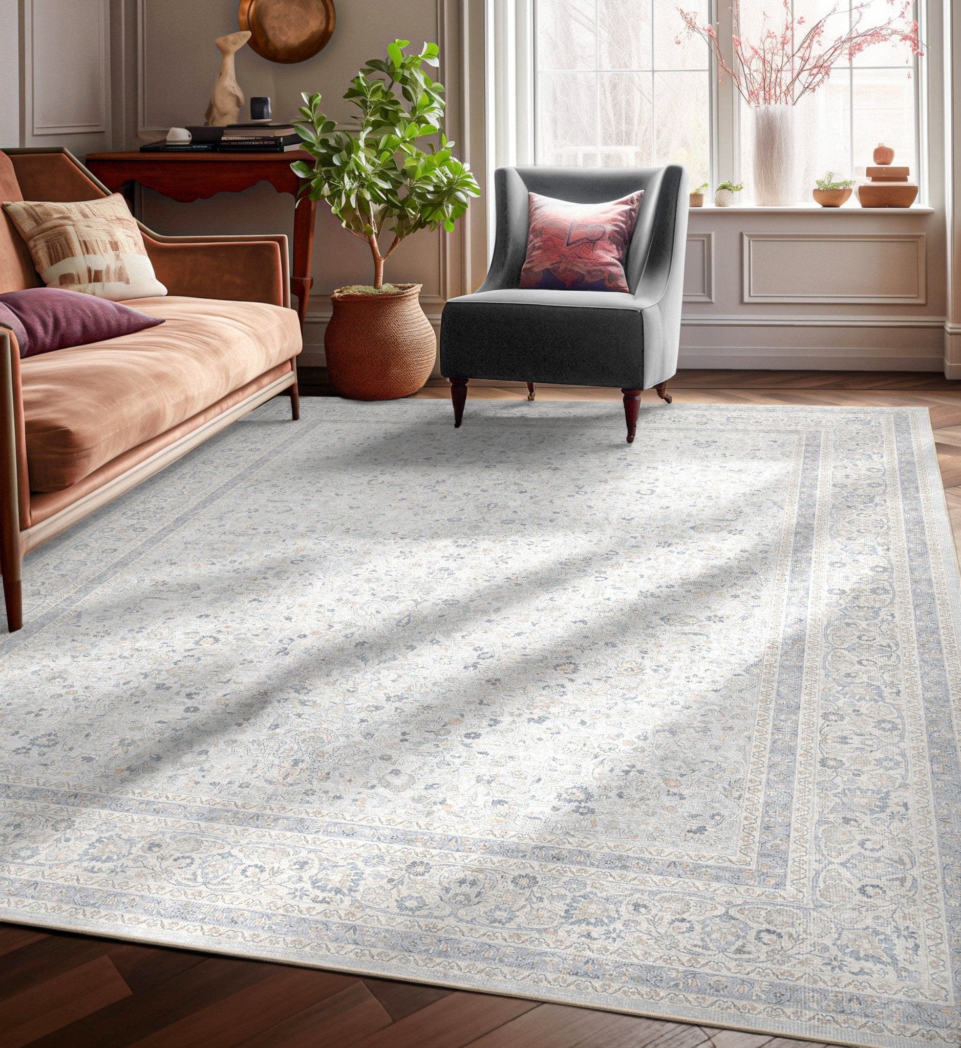 Beirut Floral Rug – High-Density Modern Design、mySite、gigharbornorthrealestate