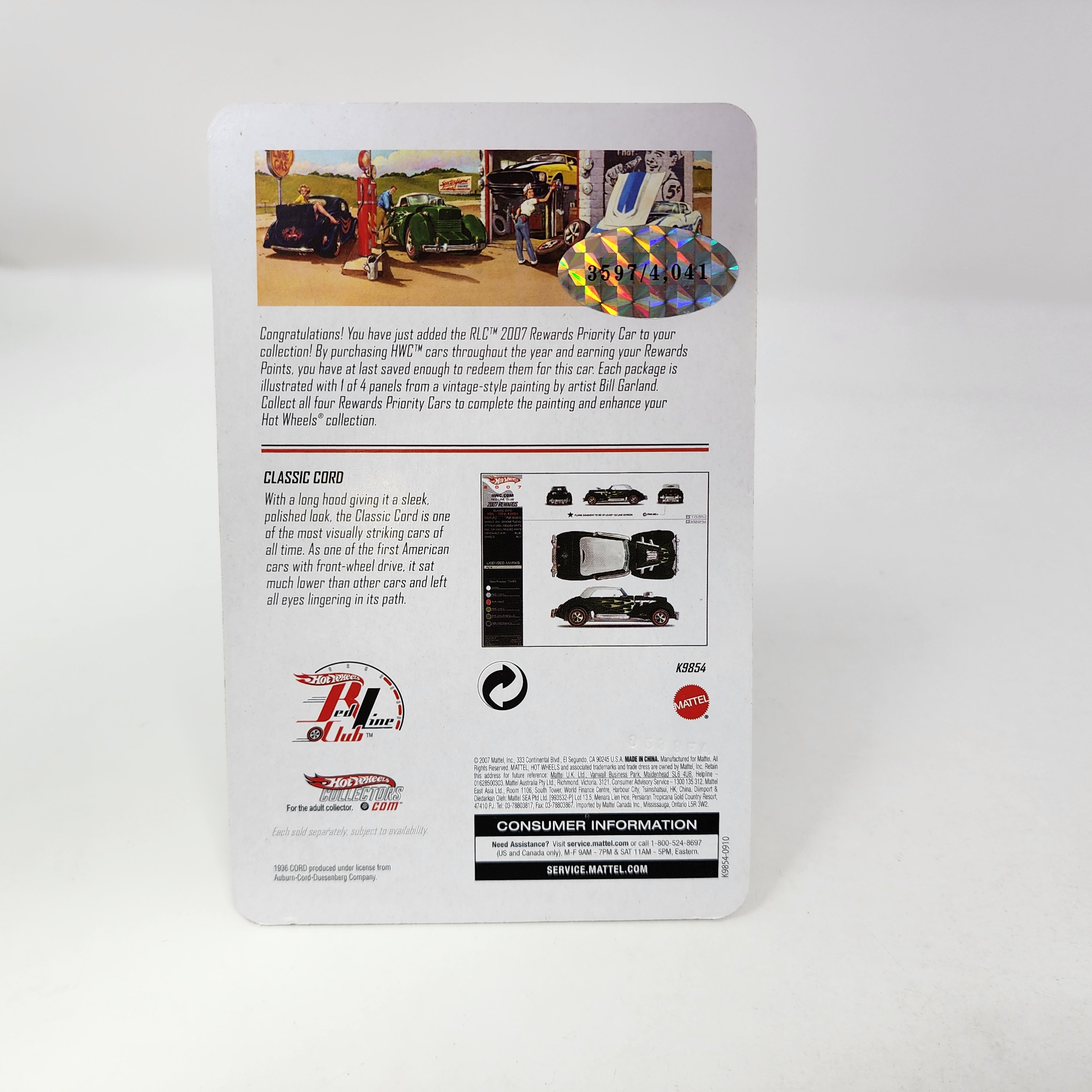 Classic Cord * Hot Wheels Red Line Club RLC Rewards Car、mySite、hgirdovlk