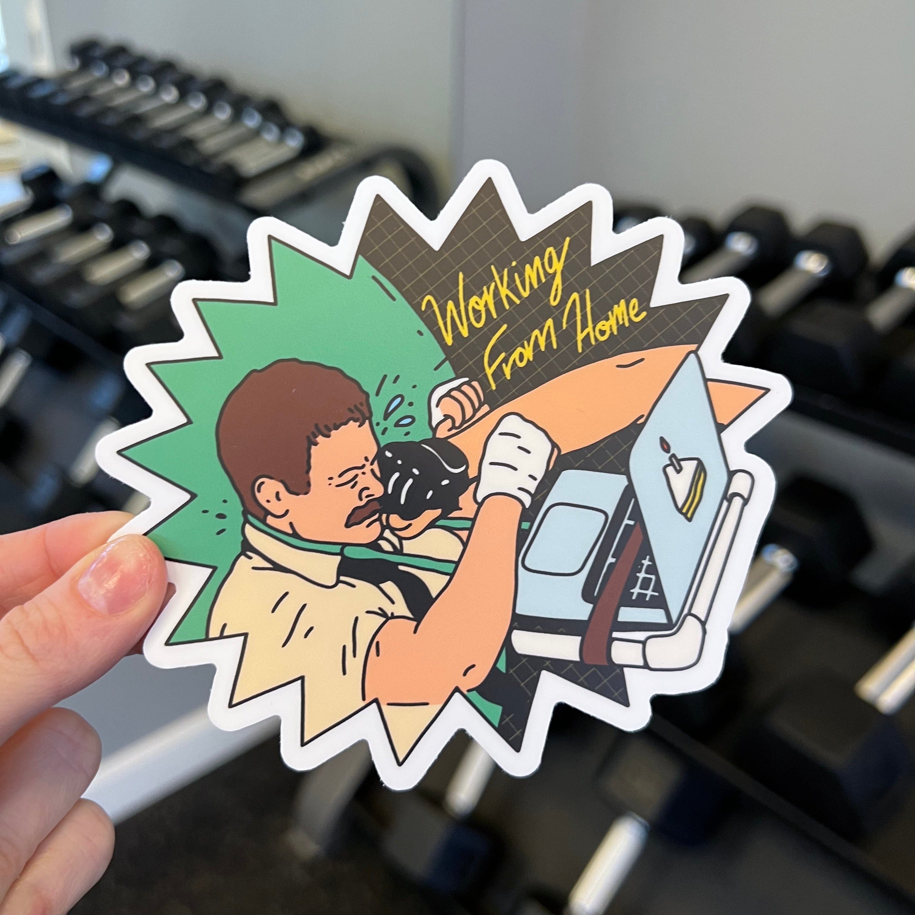  Working From Home Frankie Lapenna Greenscreen Sticker、mySite、elrpsem3k