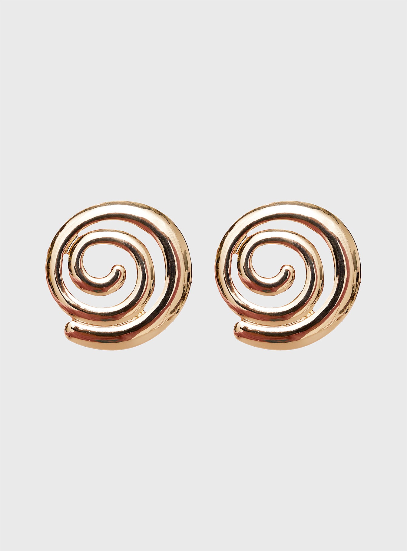 Sebina Swirl Earrings Gold、mySite、solidvoid