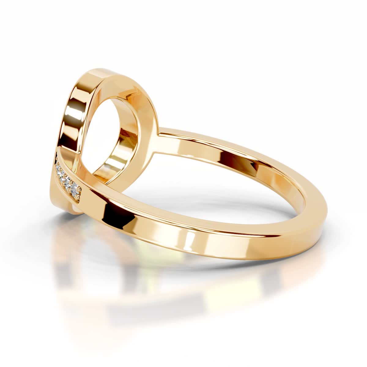 Inessa Lab Grown Diamond Wedding Ring (0.15 Carat) -18K Yellow Gold、mySite、hinf8tx79