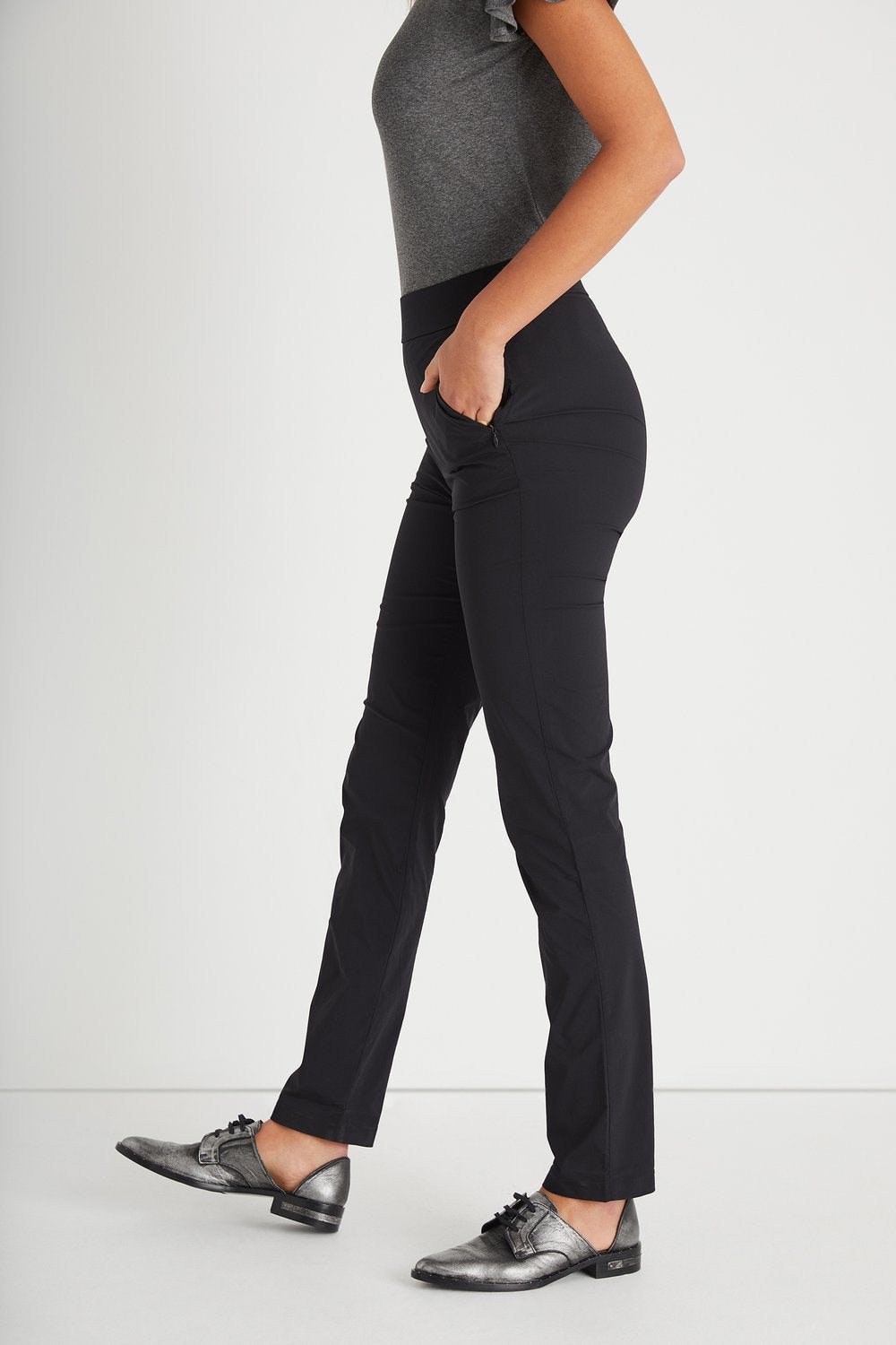 Anatomie Jamie Lee Straight Leg Pant, Black、mySite、noshort