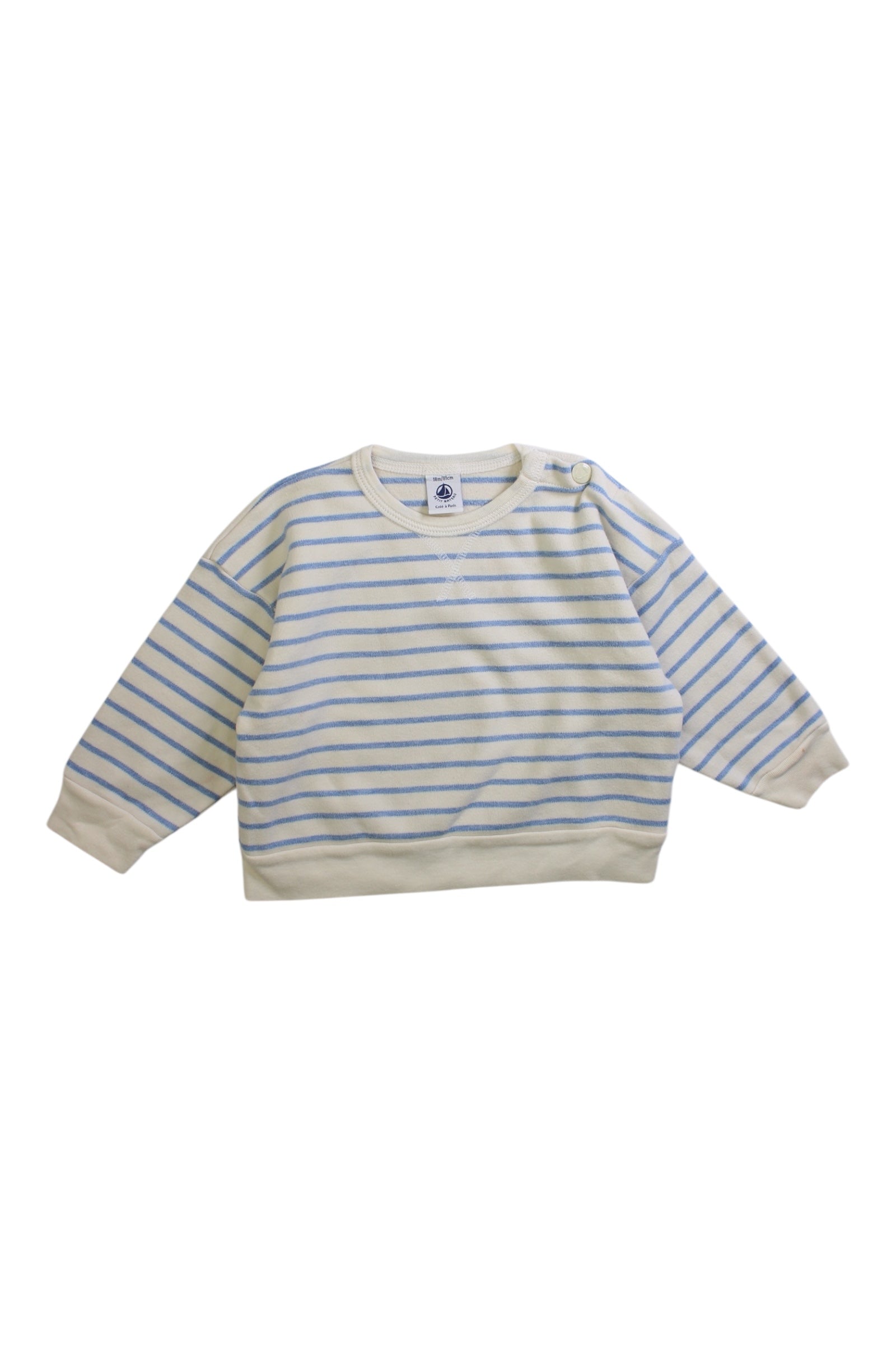 Petit Bateau Striped Long Sleeve Top 12-18M、mySite、g9winljtr