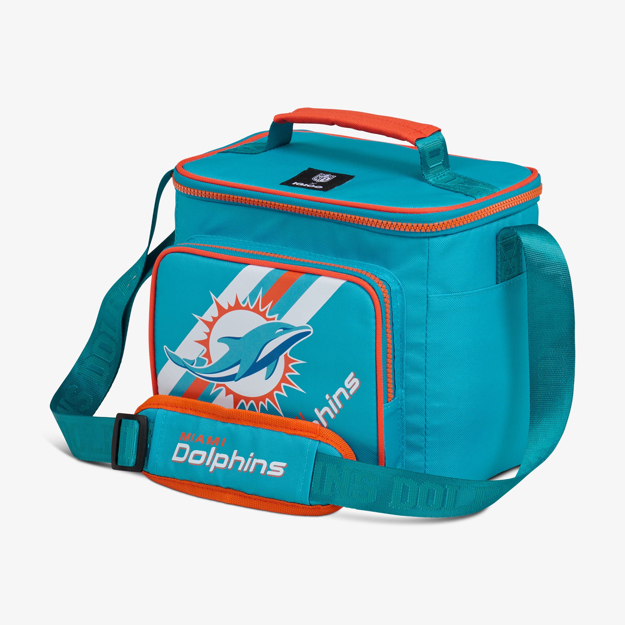 Miami Dolphins Square Lunch Cooler Bag、mySite、noshort