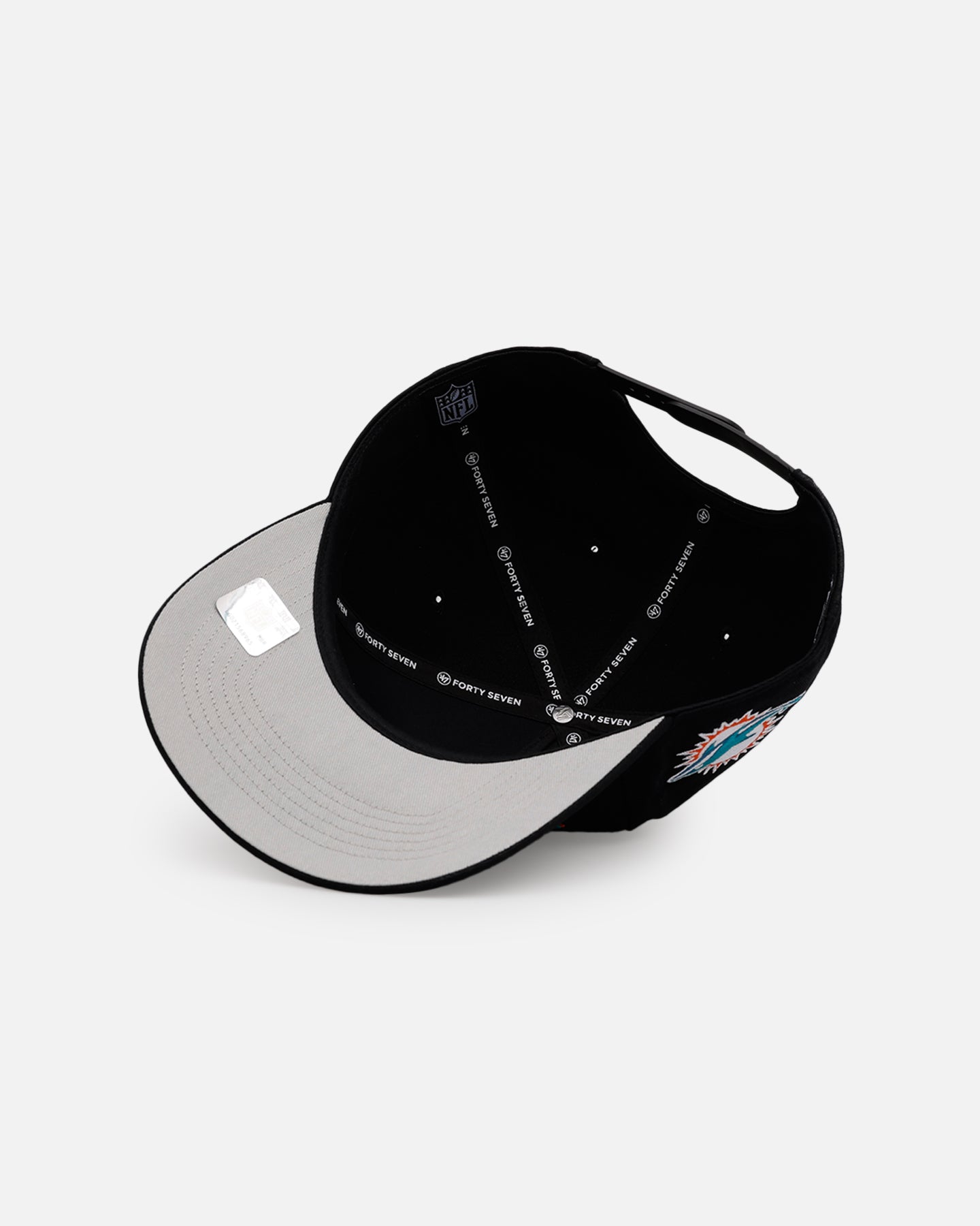 47 Brand Miami Dolphins 'Black Dome Script' 47 Hitch Snapback Black、mySite、zt4zffjzw