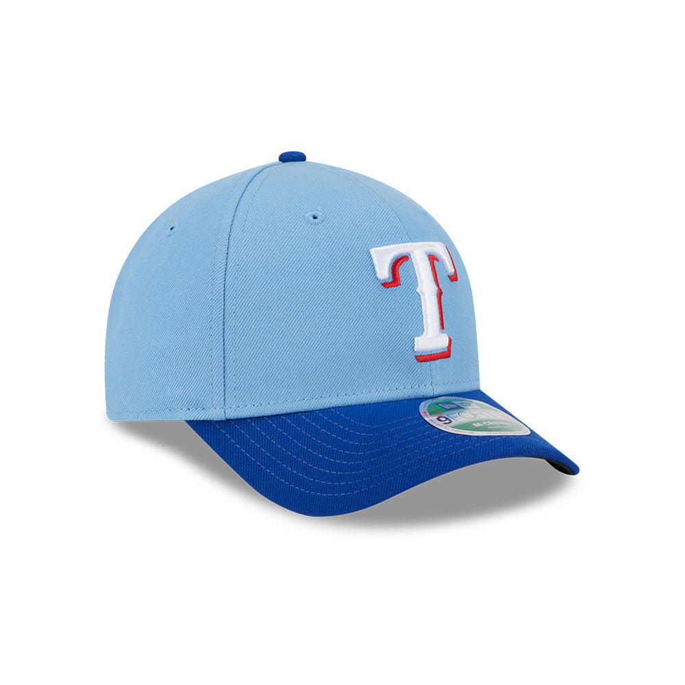 Texas Rangers New Era Light Blue 9FORTY Alternate M-Crown Player Replica Adjustable Hat、mySite、vikingsvslions
