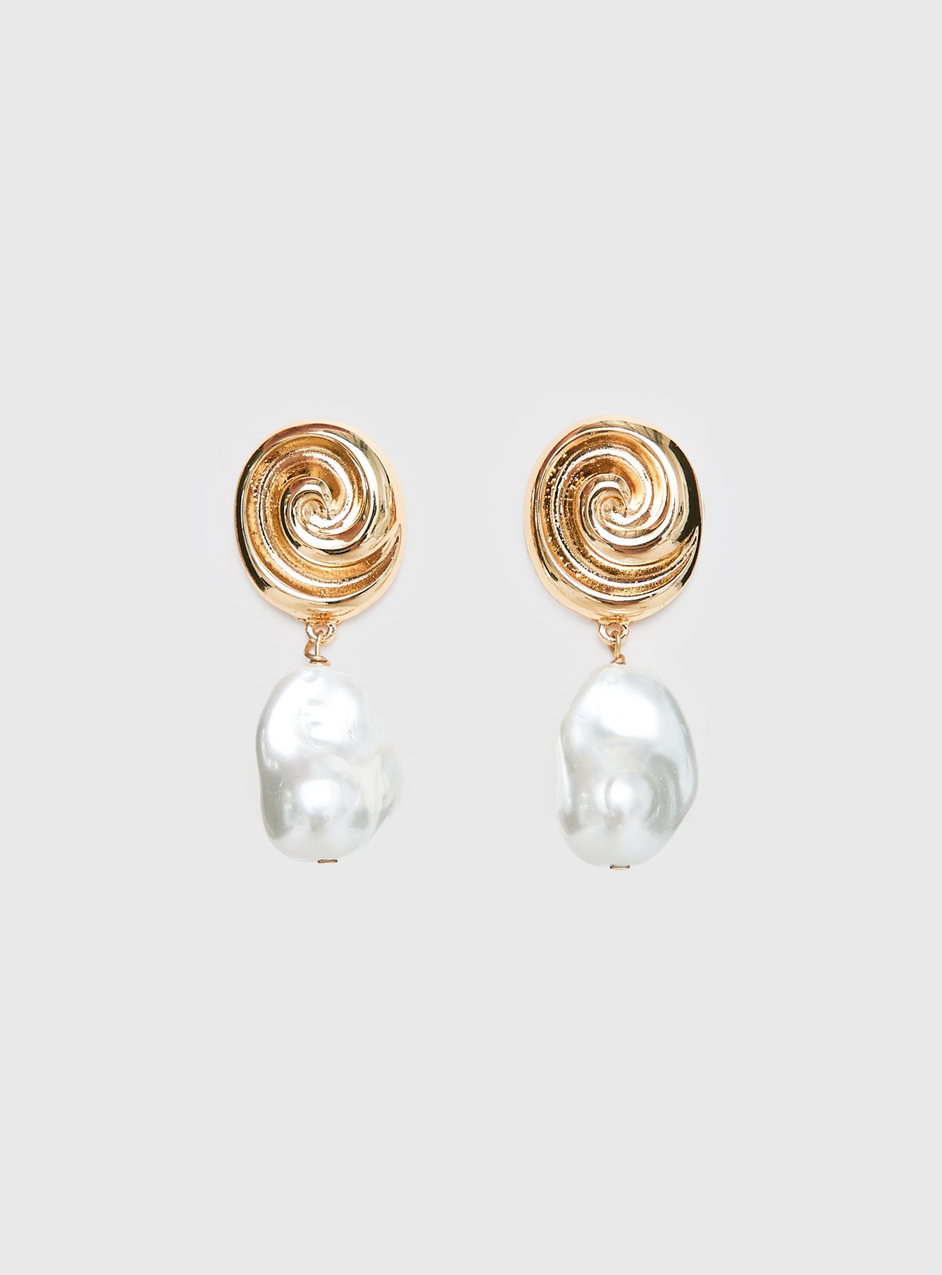 Lucky For You Pearl Drop Earrings Gold、mySite、solidvoid
