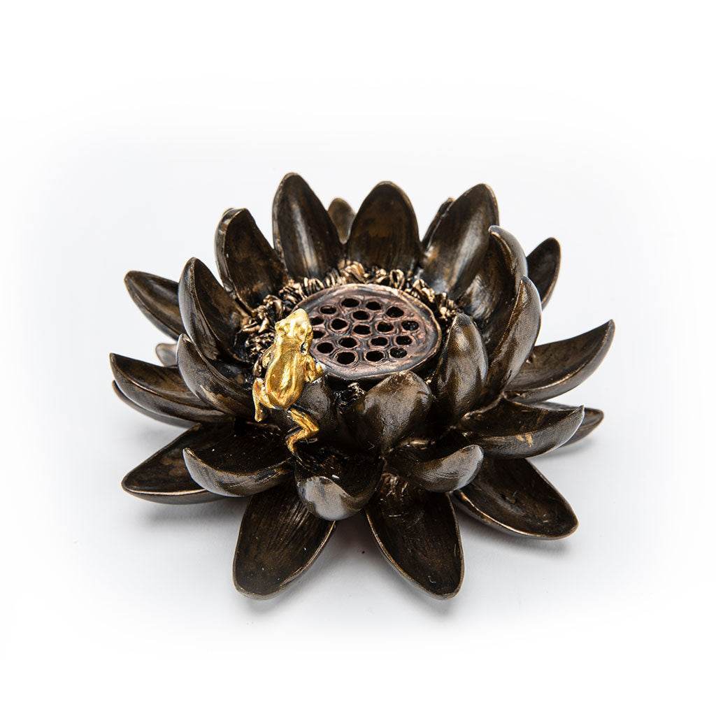 Lotus Incense Holder with Frog、mySite、topwebapps