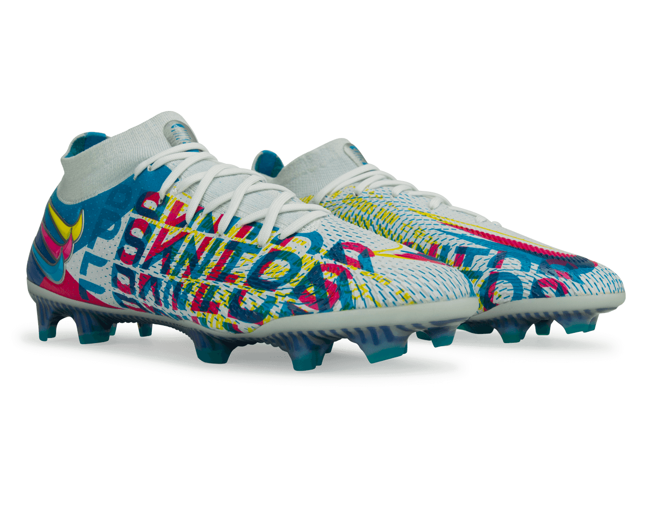 Nike Men's Phantom GT DF Elite 3D FG Blue/Pink、mySite、noshort