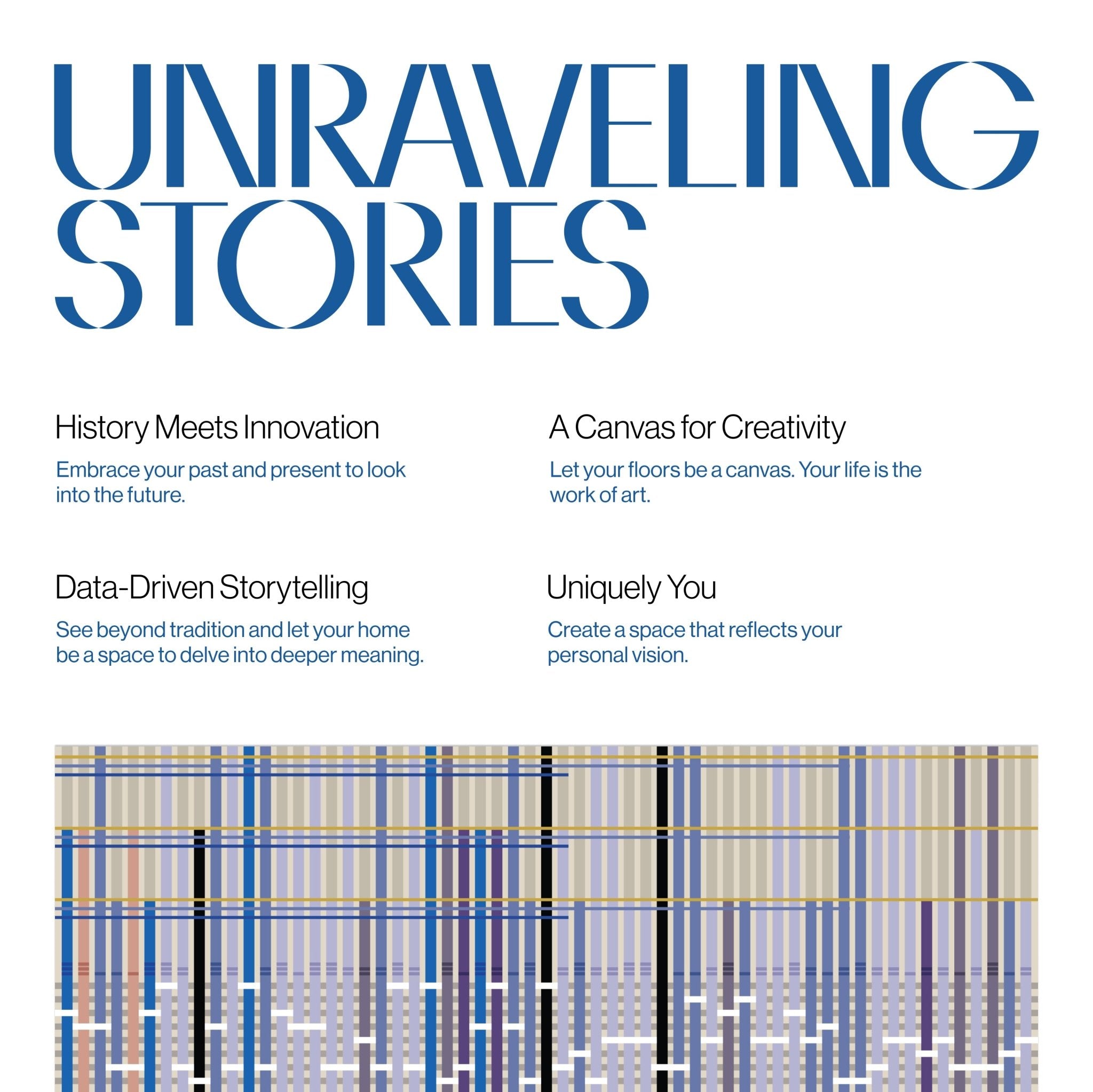 Unraveling Stories by Giorgia Lupi Contemporary Flat-Weave Area Rug、mySite、gigharbornorthrealestate