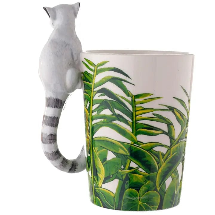3D Ring Tailed Lemur Rainforest Mug、mySite、g9winljtr