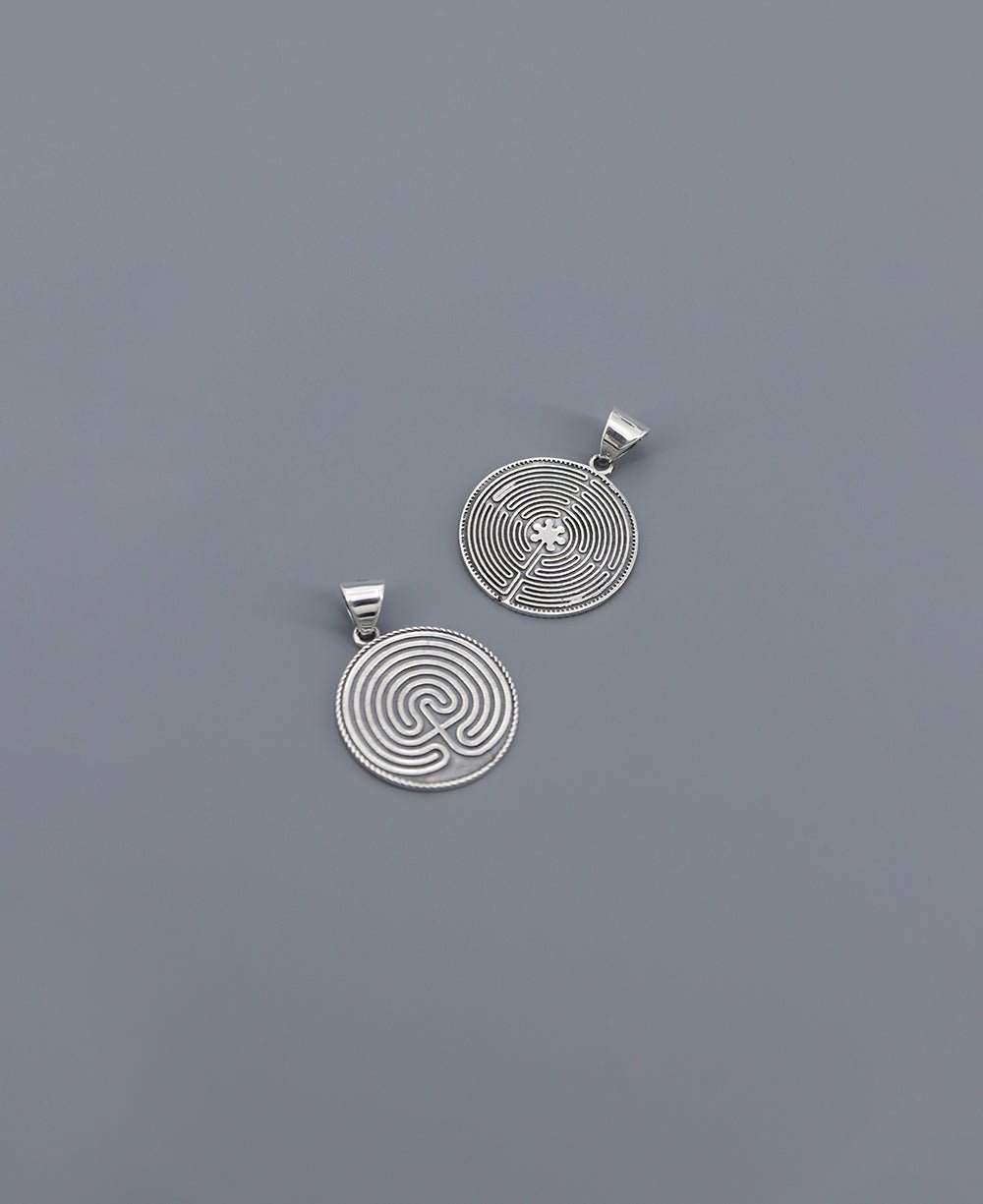 Two Sided Sterling Silver Labyrinth Pendant、mySite、topwebapps