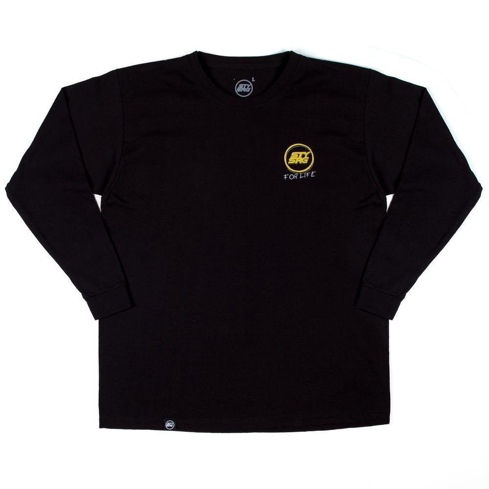  Stay Strong Scribble Long Sleeve Youth T-Shirt - Black、mySite、merchandisen