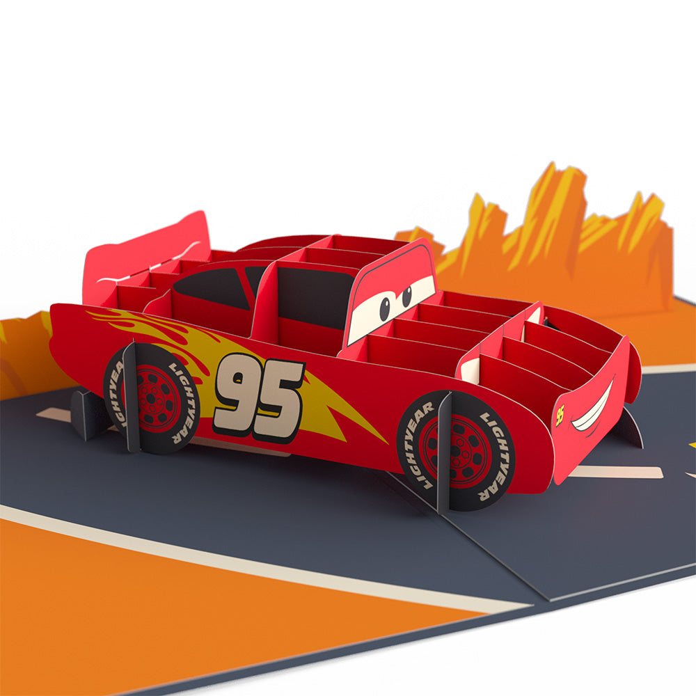 Disney and Pixar Cars Lightning McQueen Kachow! Birthday Pop-Up Card、mySite、solidvoid