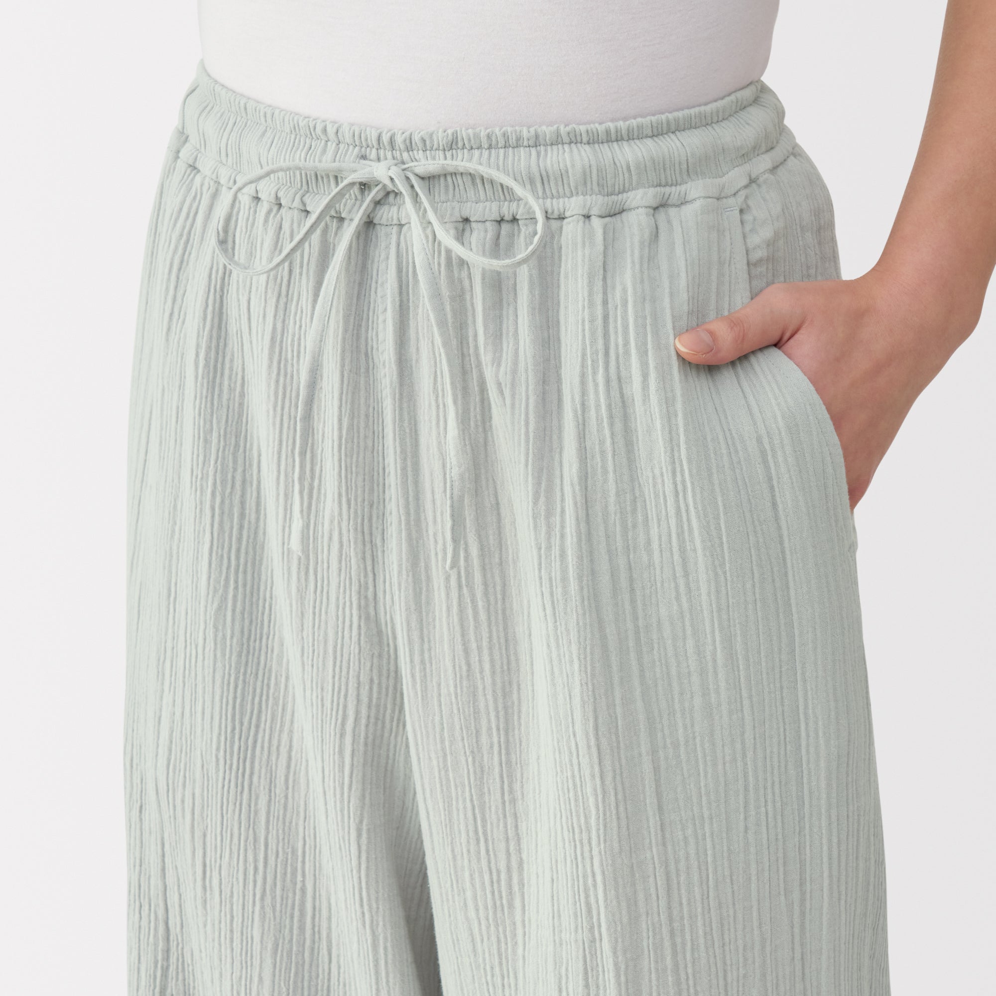  Women's Crepe Gauze Long Pants、mySite、sugarbowlscore