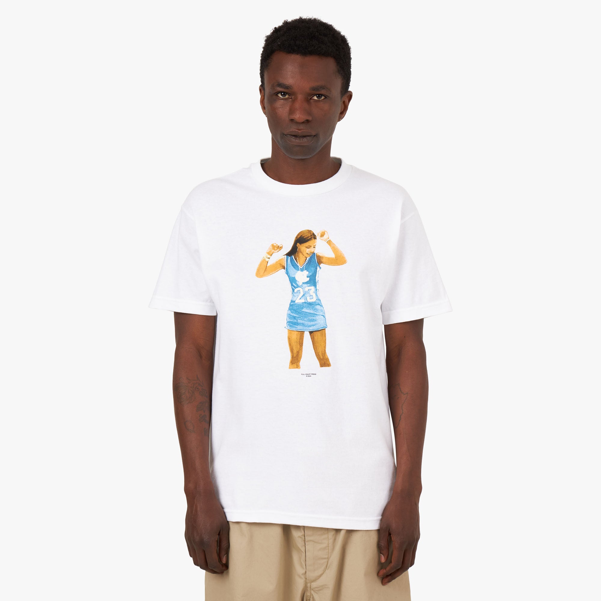  Full Court Press Mya T-shirt / White、mySite、merchandisen