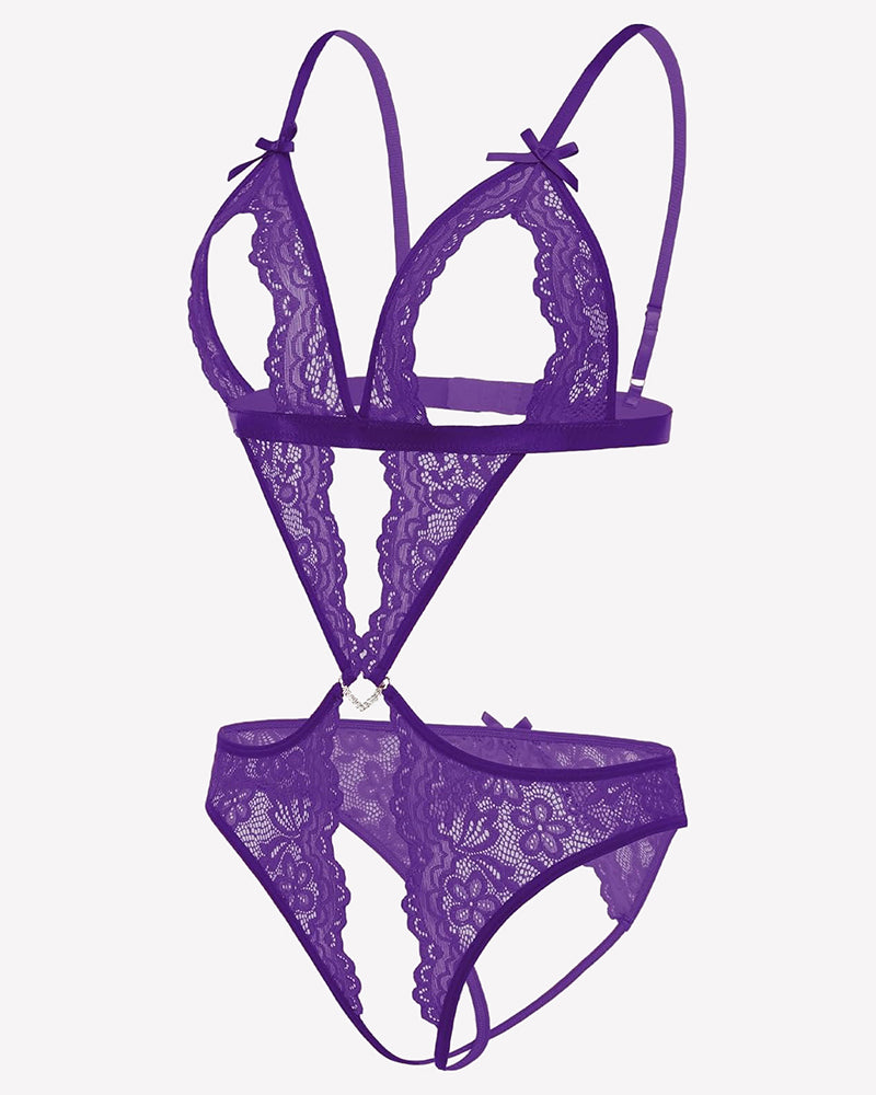 Lace Deep V Teddy Bodysuit、mySite、bengalsvssteelers