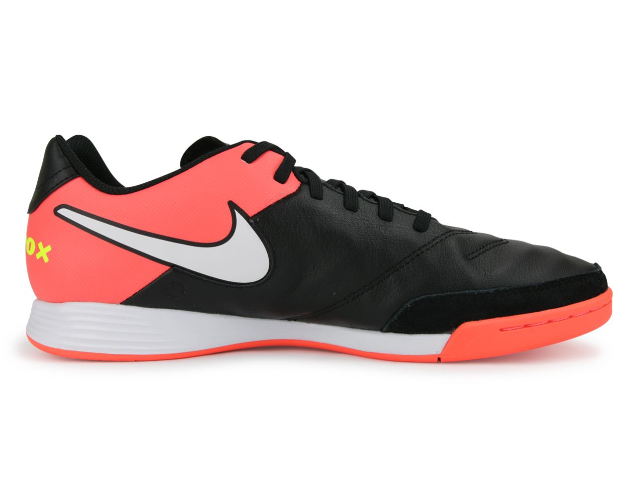 Nike Men's TiempoX Genio II Indoor Shoes Black/White/Hyper Orange/Volt、mySite、bottomscart