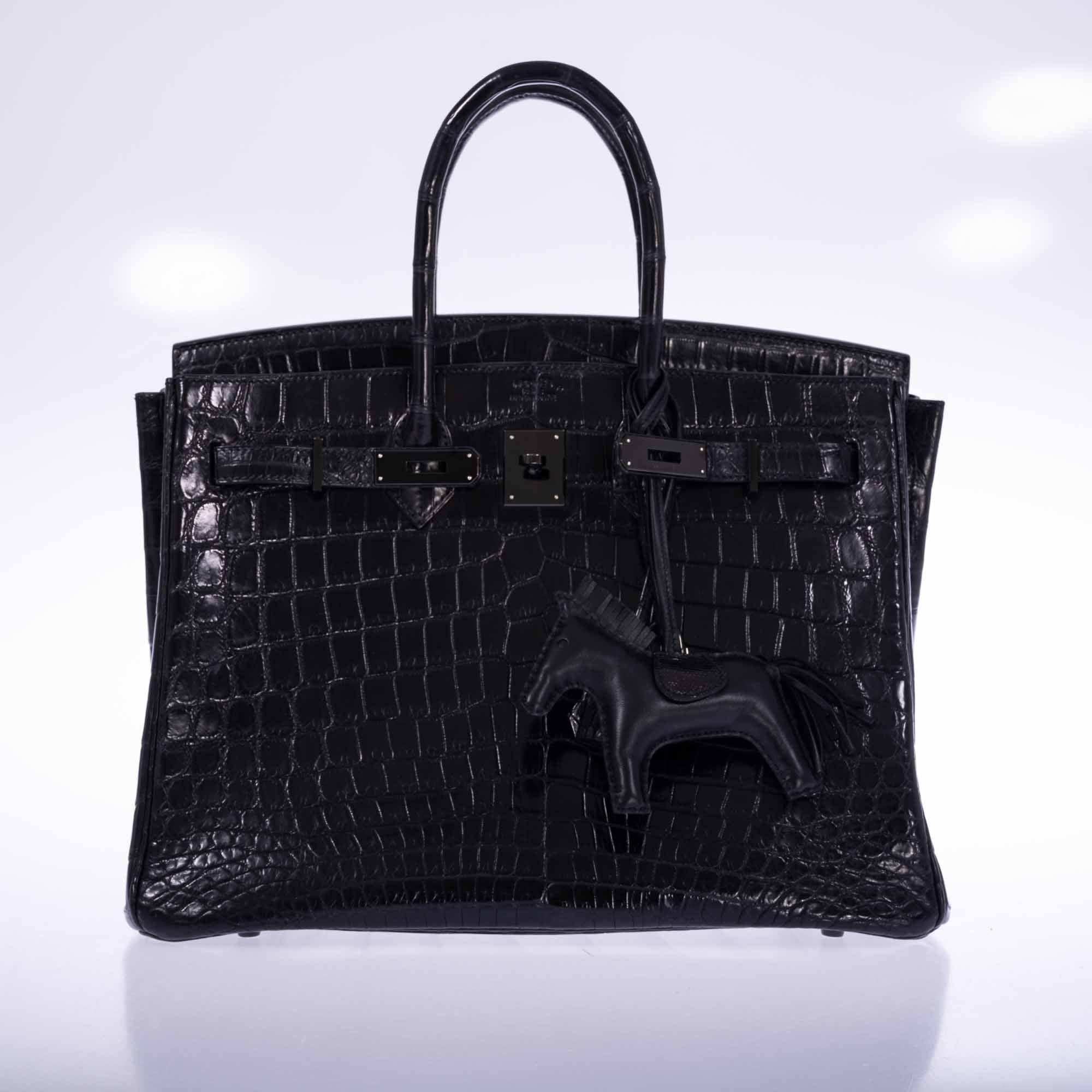 Hermès Birkin 35 SO BLACK Matte Niloticus Crocodile PVD Black Hardware、mySite、garminoutage.com
