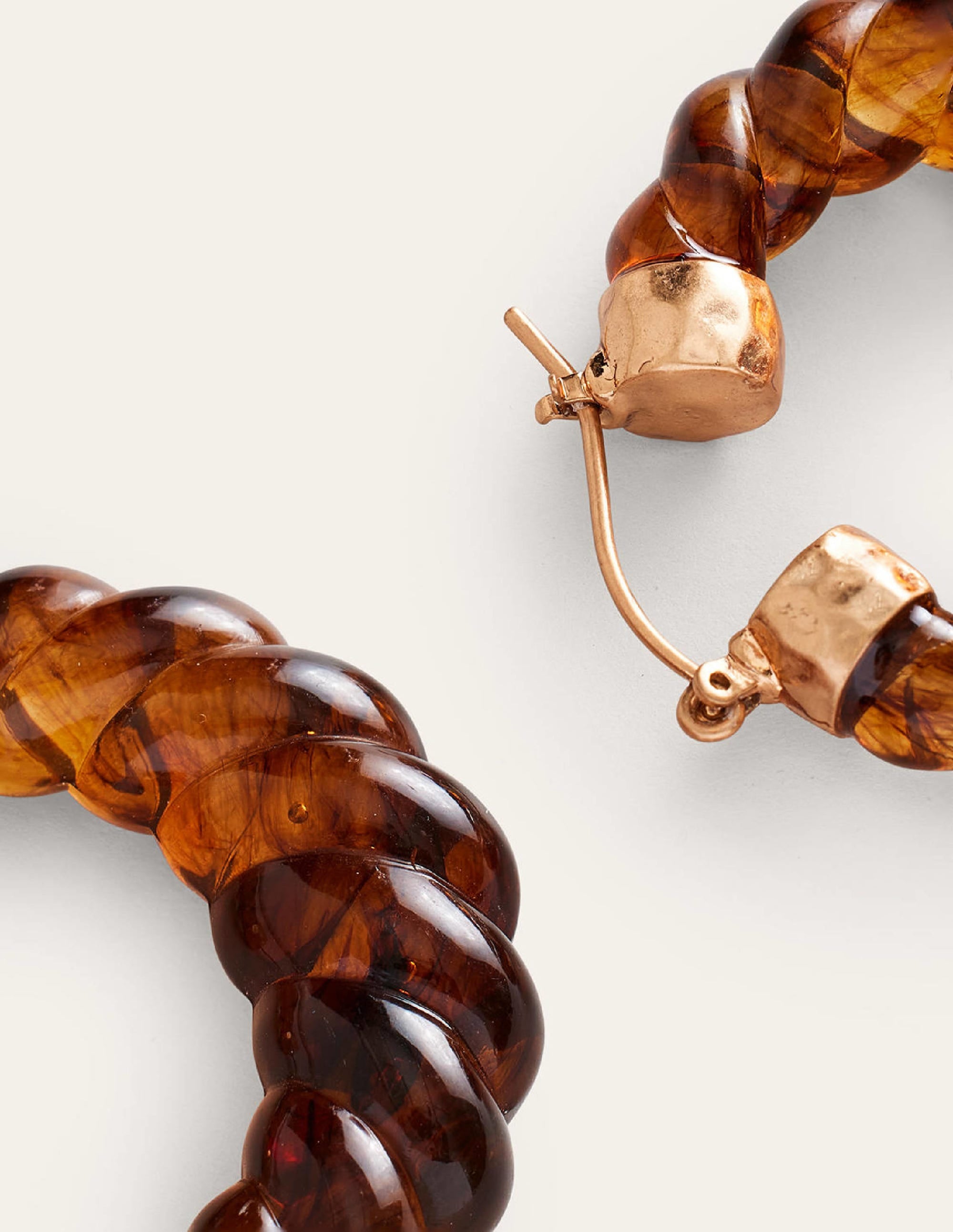  Croissant Resin Hoop Earrings-Tortoise、mySite、ashleygrahame