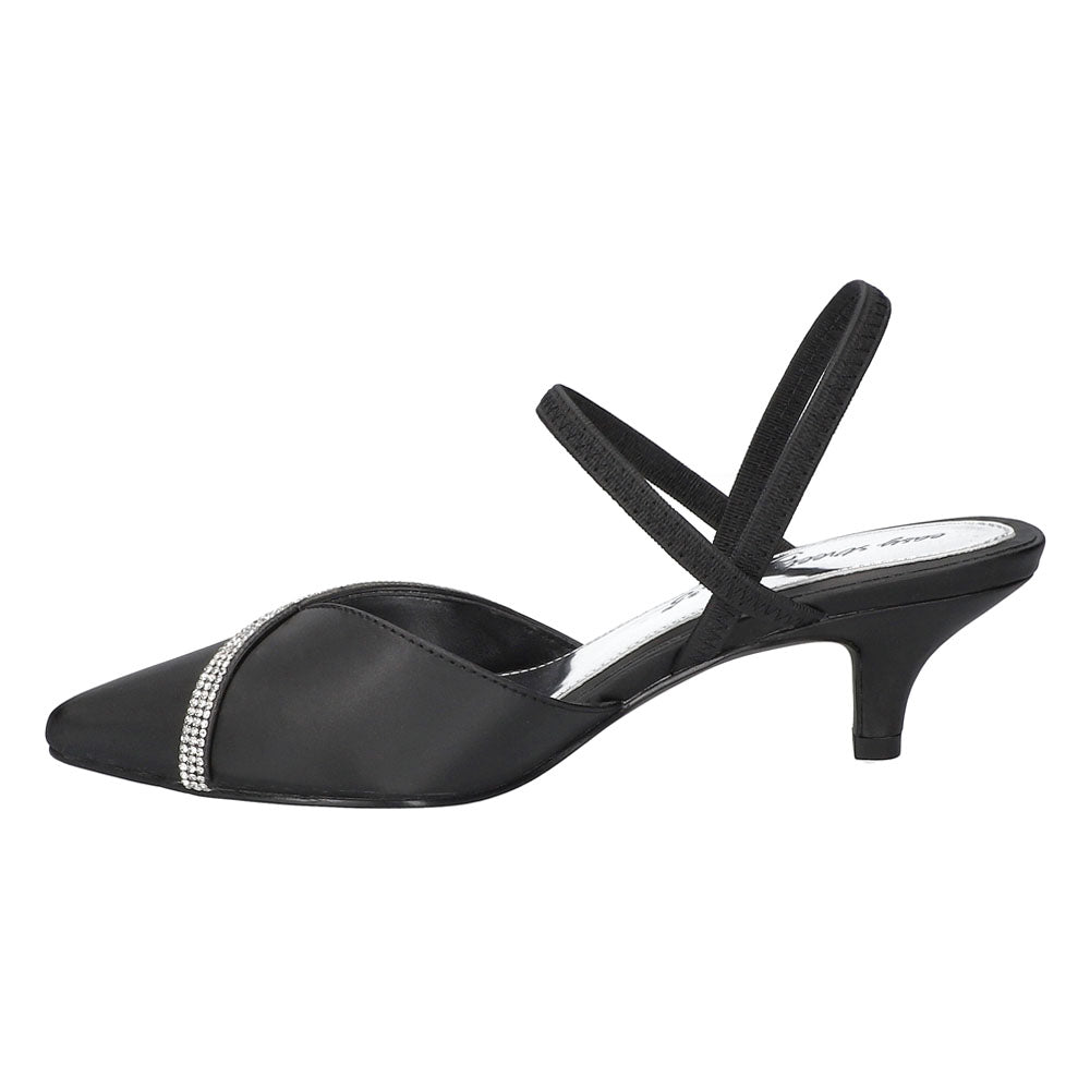 Unna Pointed Toe Kitten Heel Slingback Pumps、mySite、gtrtttuynbv