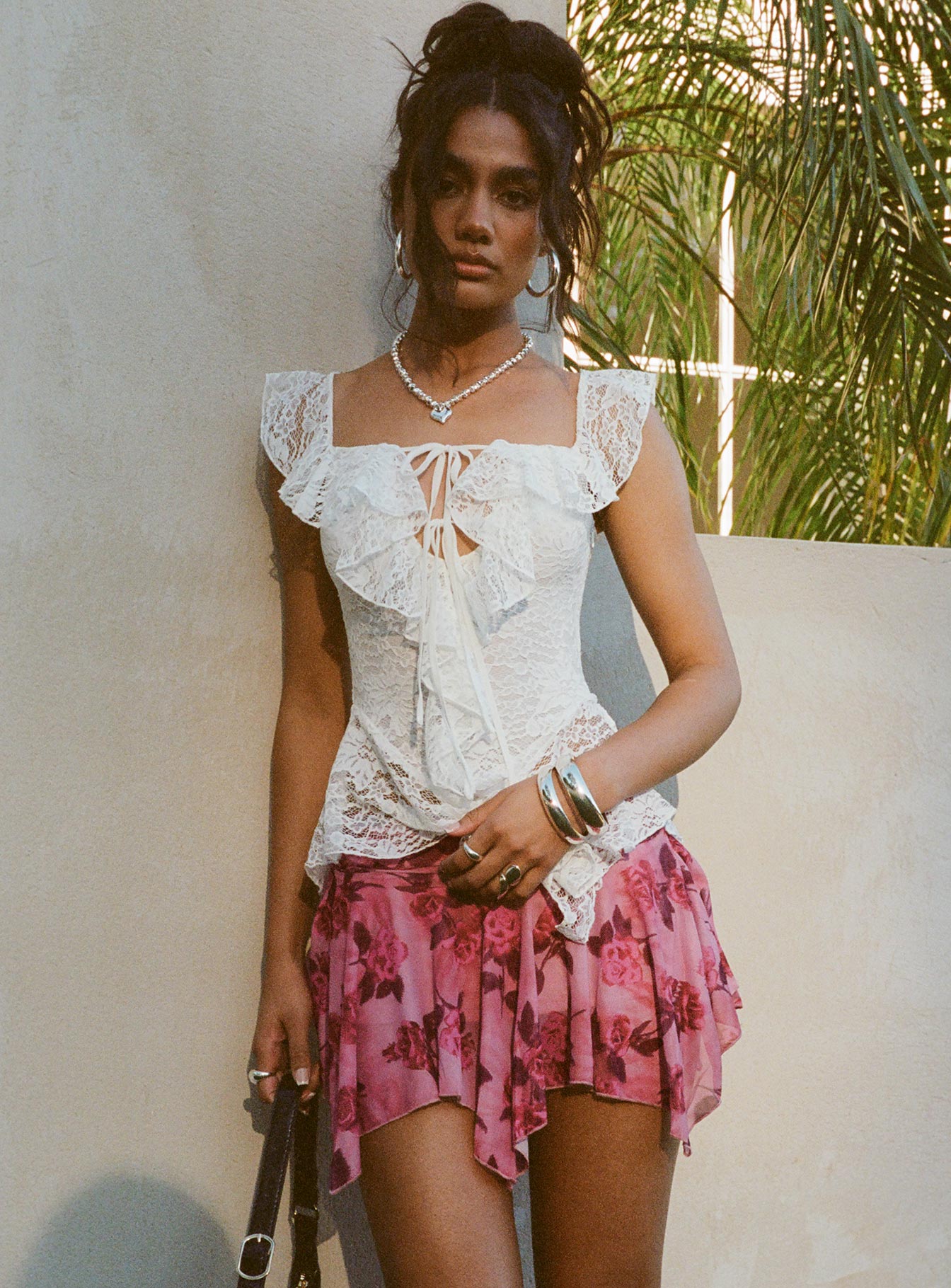 Perezie Mini Skirt Pink、mySite、solidvoid